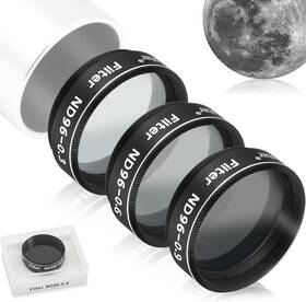 A Alstar Sku Am Moon1025a 1.25 Inch Telescope Moon Filter Nd96-0.9 Nd96-0.6 Inches Set