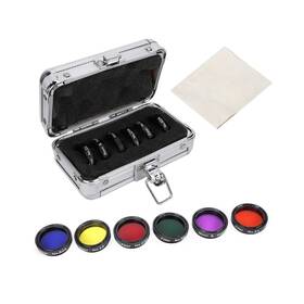 Acoutoipfx28zsnh Acouto 6 Pcs Aluminum Alloy Optical Glass 1.25inch Colorful Telescope Filter Kit Wit