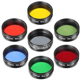Astromania 970019295978 Filter Set Of 1.25-inch Seven Telescope Filters - Incredible Value To Have Mo
