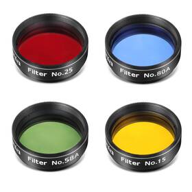Astromania Yrgb1025 New Best Telescope Eyepiece Filte Set 1.25 Inches 4 Pcs Color Filter