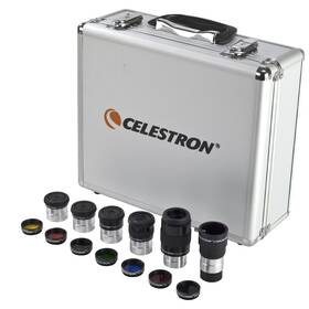 Celestron 94303-cgl 14 Piece Telescope Accessory Kit - Plossl Eyepieces Barlow Lens Colored Filter