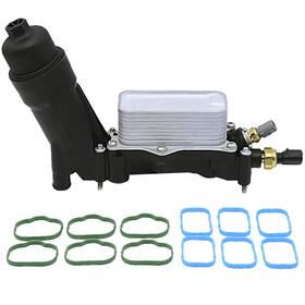Fokes B09v7yt65z Engine Oil Cooler And Filter Housing Adapter Gaskets Sensor Kit