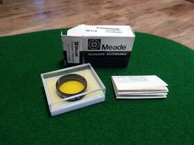 Meade 709942001013 1.25 Inch Yellow #12 Telescope Eyepiece Filter Series 4000 Glass Coated New