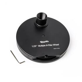 Meoptex 634923376739 1.25 Multiple 9-position Filter Wheel For Telescope