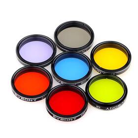 Svbony 714559960004 Telescope Filter 1.25 Inches Moon Cpl Five Color Filters Kit 7p