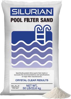 U.s. Silica 445006210283 Silurian 20 Grade Angular Filter Sand For Above Ground And Inground Pools 50 Lb B
