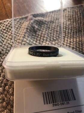 Db1.25 Zwo Astronomy Cameras Duo-band Narrowband Imaging Filter - 1.25 Inch Free Shipping