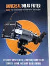 Celestron Eclipsmart Safe Solar Eclipse Telescope And Camera Filter New. Fixed Price $17.75.
