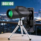 80X100 Zoom Lens Monocular Telescope For Phone Camera Hd Hiking Hunting W/tripod. Fixed Price $22.49.