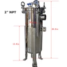 Techtongda 1# Bag Industrial Filter 304 Stainless Steel 2" Npt In/out 120 Psi. Fixed Price $528.24.
