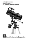 Meade Polaris 114EQ-D 4:5 Equatorial Reflecting Telescope.. Fixed Price $185.00.