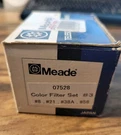 Meade Color Filter Set 07528 Series 4000 (#8, #21, #38A, #56). Fixed Price $45.00.